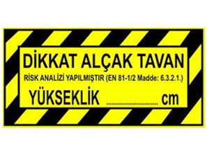 Asansör Etiketi 1
